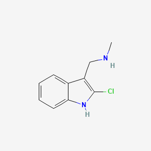 molecular formula C10H11ClN2 B1393515 1-(2-chloro-1H-indol-3-yl)-N-methylmethanamine CAS No. 1216775-82-4