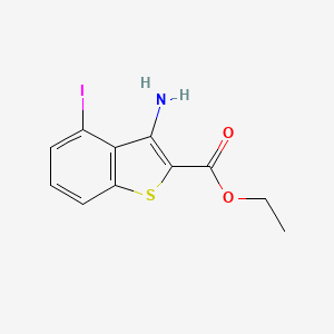 molecular formula C11H10INO2S B1393517 Ethyl 3-Amino-4-iodo-1-benzothiophene-2-carboxylate CAS No. 1216596-20-1