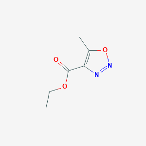 molecular formula C6H8N2O3 B1393518 Ethyl 5-Methyl-1,2,3-oxadiazole-4-carboxylate CAS No. 799257-45-7