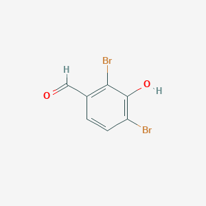 molecular formula C7H4Br2O2 B13935189 2,4-Dibromo-3-hydroxybenzaldehyde 