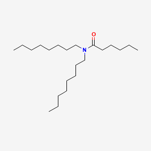 molecular formula C22H45NO B13935190 N,N-Dioctylhexanamide CAS No. 55334-54-8