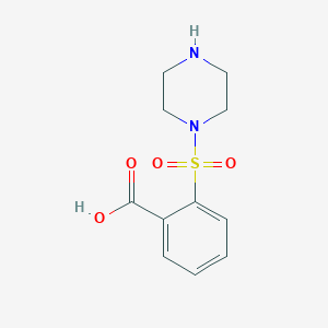 molecular formula C11H14N2O4S B1393520 2-(Piperazin-1-ylsulfonyl)benzoic acid CAS No. 1215613-85-6