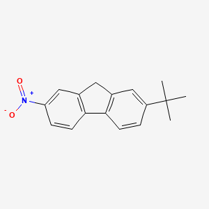 molecular formula C17H17NO2 B13935206 7-Tertbutyl-2-nitrofluorene CAS No. 60758-15-8
