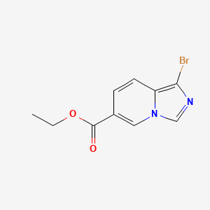 molecular formula C10H9BrN2O2 B13935209 Ethyl 1-bromoimidazo[1,5-a]pyridine-6-carboxylate 