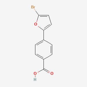 molecular formula C11H7BrO3 B1393522 4-(5-Bromo-2-furyl)benzoic acid CAS No. 53782-66-4