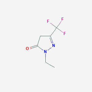 1-ethyl-3-(trifluoromethyl)-4,5-dihydro-1H-pyrazol-5-one