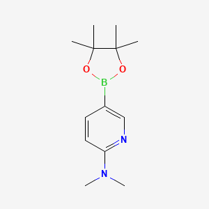 molecular formula C13H21BN2O2 B1393527 N,N-Dimethyl-5-(4,4,5,5-tetramethyl-1,3,2-dioxaborolan-2-yl)pyridin-2-amine CAS No. 1036991-24-8