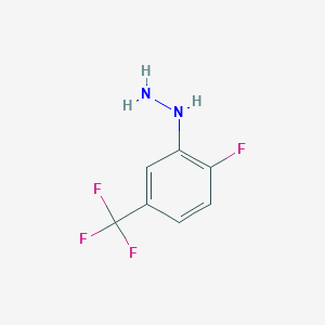 molecular formula C7H6F4N2 B1393533 (2-Fluoro-5-(trifluoromethyl)phenyl)hydrazine CAS No. 1093059-58-5