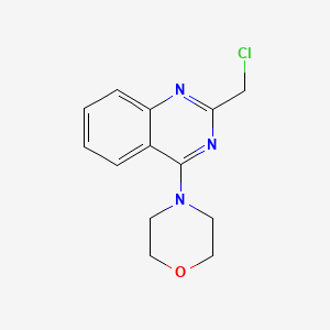 molecular formula C13H14ClN3O B1393541 2-(Chloromethyl)-4-morpholin-4-ylquinazoline CAS No. 668276-06-0