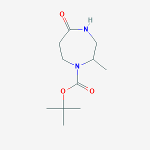 B1393544 Tert-butyl 2-methyl-5-oxo-1,4-diazepane-1-carboxylate CAS No. 1255147-73-9