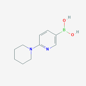 molecular formula C10H15BN2O2 B1393547 6-(Piperidin-1-yl)pyridin-3-ylboronic acid CAS No. 1002129-33-0
