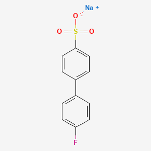 molecular formula C12H8FNaO3S B1393550 Sodium 4'-fluoro-[1,1'-biphenyl]-4-sulfonate CAS No. 633314-20-2