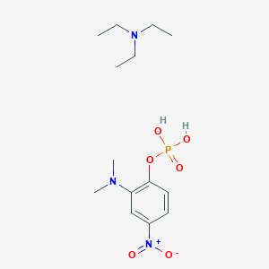molecular formula C14H26N3O6P B13935502 Triethylamine 2-(dimethylamino)-4-nitrophenyl phosphate 