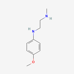 molecular formula C10H16N2O B13935618 N~1~-(4-Methoxyphenyl)-N~2~-methylethane-1,2-diamine CAS No. 121751-72-2