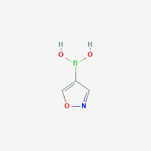 molecular formula C3H4BNO3 B1393564 Isoxazole-4-boronic acid CAS No. 1008139-25-0
