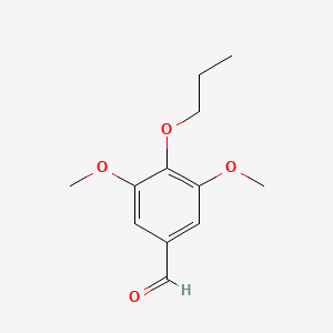 molecular formula C12H16O4 B13935688 3,5-Dimethoxy-4-propoxybenzaldehyde CAS No. 39075-26-8