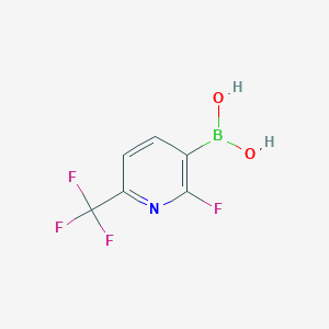 molecular formula C6H4BF4NO2 B1393571 (2-Fluoro-6-(trifluoromethyl)pyridin-3-yl)boronic acid CAS No. 1150114-63-8