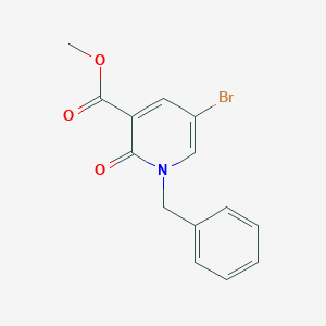 molecular formula C14H12BrNO3 B13935726 Methyl 1-benzyl-5-bromo-2-oxo-1,2-dihydropyridine-3-carboxylate 