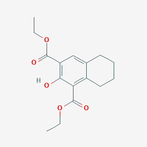 molecular formula C16H20O5 B1393576 Diethyl 2-hydroxy-5,6,7,8-tetrahydronaphthalene-1,3-dicarboxylate CAS No. 23373-85-5