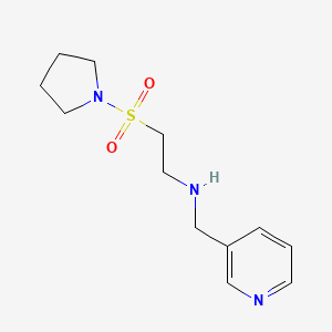N-(pyridin-3-ylmethyl)-2-(pyrrolidin-1-ylsulfonyl)ethanamine