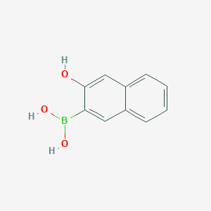 molecular formula C10H9BO3 B1393590 (3-羟基萘-2-基)硼酸 CAS No. 849404-37-1