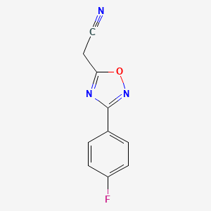 [3-(4-Fluorophenyl)-1,2,4-oxadiazol-5-yl]acetonitrile