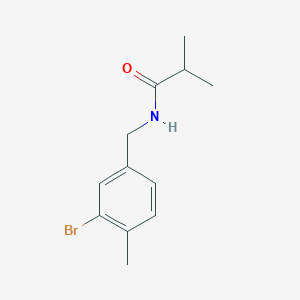 molecular formula C12H16BrNO B13935936 N-(3-Bromo-4-methylbenzyl)isobutyramide 