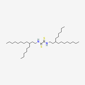 molecular formula C36H72N2S2 B13935944 N,N'-Bis(3-hexylundecyl)-dithiooxamide CAS No. 63867-42-5