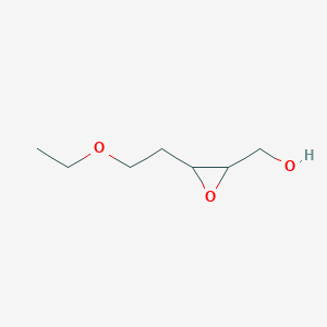 molecular formula C7H14O3 B139360 [3-(2-Ethoxyethyl)oxiran-2-yl]methanol CAS No. 131669-45-9