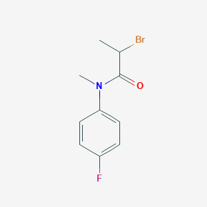 molecular formula C10H11BrFNO B1393602 2-bromo-N-(4-fluorophenyl)-N-methylpropanamide CAS No. 1283551-73-4