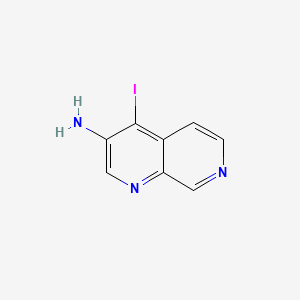molecular formula C8H6IN3 B13936092 4-Iodo-1,7-naphthyridin-3-amine 