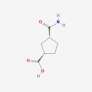 (1S,3R)-3-carbamoylcyclopentane-1-carboxylic acid