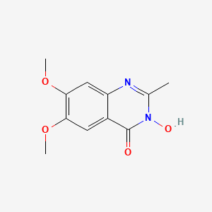 molecular formula C11H12N2O4 B1393613 3-羟基-6,7-二甲氧基-2-甲基喹唑啉-4(3H)-酮 CAS No. 1269527-49-2