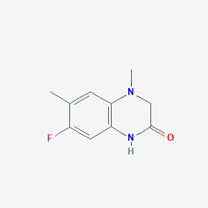 7-Fluoro-4,6-dimethyl-1,2,3,4-tetrahydroquinoxalin-2-one