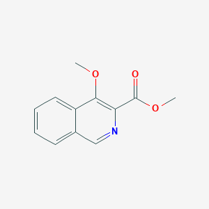 molecular formula C12H11NO3 B13936228 Methyl 4-methoxy-3-isoquinolinecarboxylate CAS No. 170621-97-3