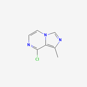 molecular formula C7H6ClN3 B1393624 8-Chloro-1-methylimidazo[1,5-a]pyrazine CAS No. 1340877-38-4