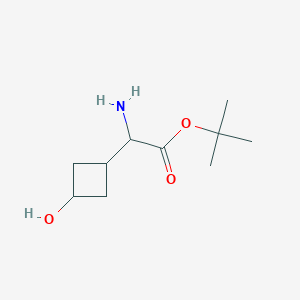 molecular formula C10H19NO3 B13936290 Tert-butyl 2-amino-2-(3-hydroxycyclobutyl)acetate 
