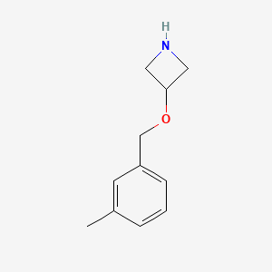 molecular formula C11H15NO B1393633 3-((3-Methylbenzyl)oxy)azetidine CAS No. 1121628-52-1