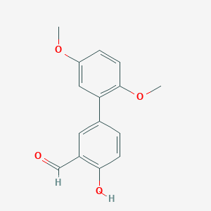 molecular formula C15H14O4 B1393639 4-(2,5-Dimethoxyphenyl)-2-formylphenol CAS No. 936939-56-9