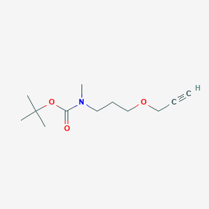 molecular formula C12H21NO3 B13936393 tert-Butyl methyl(3-(prop-2-yn-1-yloxy)propyl)carbamate 