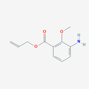 molecular formula C11H13NO3 B139364 Allyl 3-amino-2-methoxybenzoate CAS No. 153775-14-5