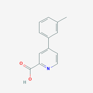 molecular formula C13H11NO2 B1393640 4-(3-Methylphenyl)pyridine-2-carboxylic acid CAS No. 1255636-64-6