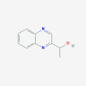 molecular formula C10H10N2O B13936435 1-(Quinoxalin-2-yl)ethan-1-ol 