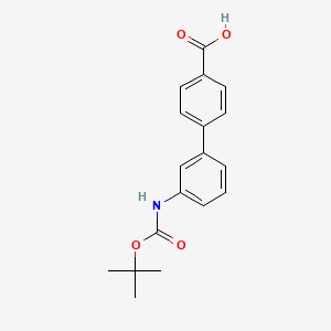 3'-((tert-Butoxycarbonyl)amino)-[1,1'-biphenyl]-4-carboxylic acid