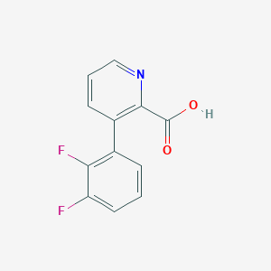 molecular formula C12H7F2NO2 B1393648 3-(2,3-Difluorophenyl)picolinic acid CAS No. 1261655-32-6