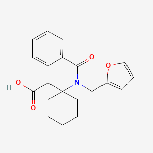 2'-(2-Furylmethyl)-1'-oxo-1',4'-dihydro-2'H-spiro[cyclohexane-1,3'-isoquinoline]-4'-carboxylic acid