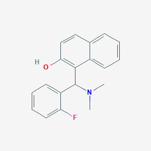 1-[(Dimethylamino)(2-fluorophenyl)methyl]-2-naphthol