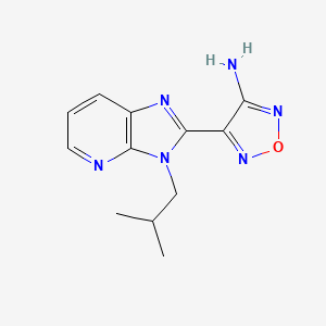 4-(3-Isobutyl-3H-imidazo[4,5-b]pyridin-2-yl)-1,2,5-oxadiazol-3-amine