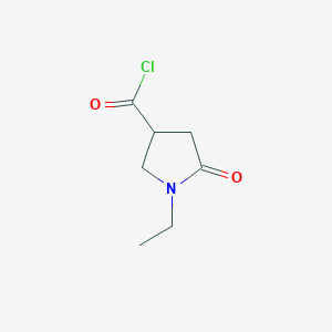 molecular formula C7H10ClNO2 B1393654 1-Ethyl-5-oxopyrrolidine-3-carbonyl chloride CAS No. 1291486-47-9