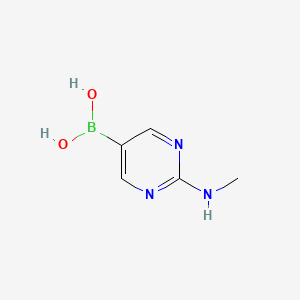 molecular formula C5H8BN3O2 B1393659 (2-(Methylamino)pyrimidin-5-yl)boronic acid CAS No. 1033745-26-4